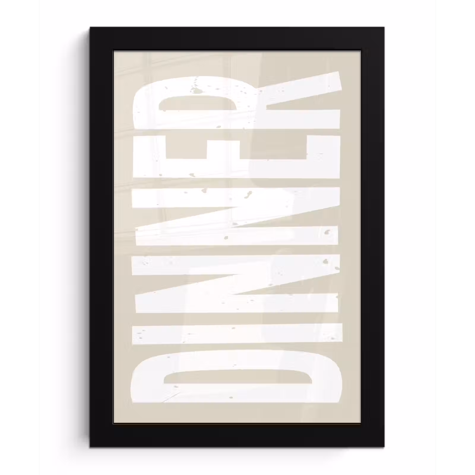 Poster met lijst - Vintage - Beige - Japandi - Wit — 1