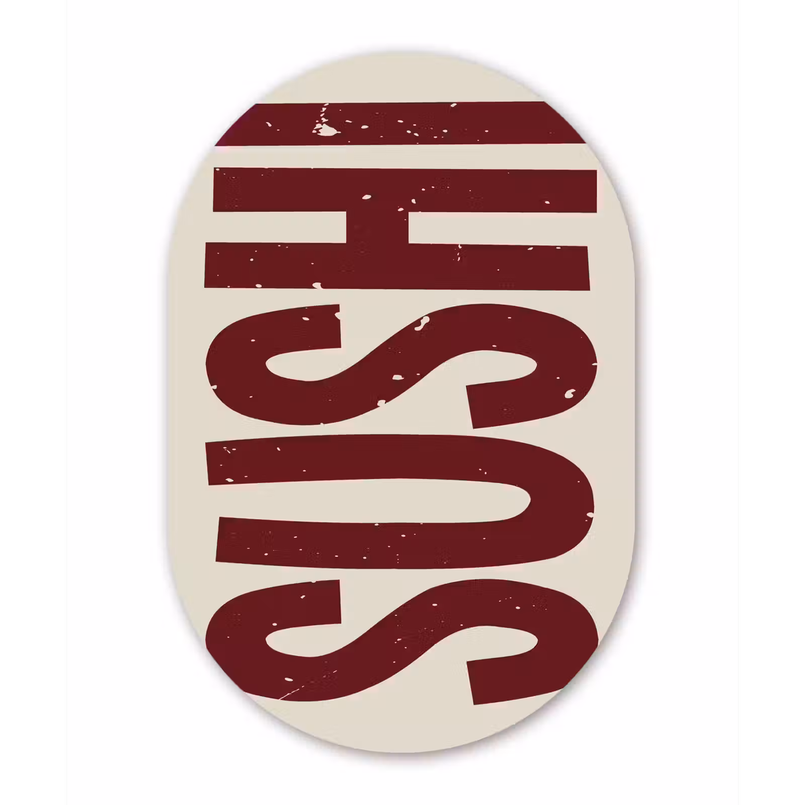 Muurovaal - aluminium - Sushi - Rood - Japandi - Decoratie — 1
