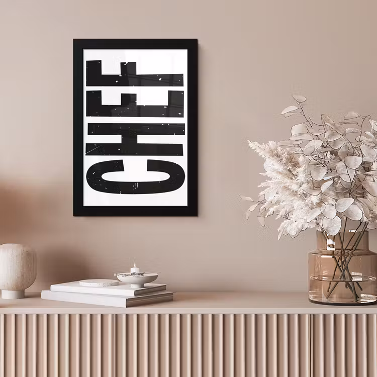 Poster met lijst - Chef - Japandi - Decoratie - Vintage — 5
