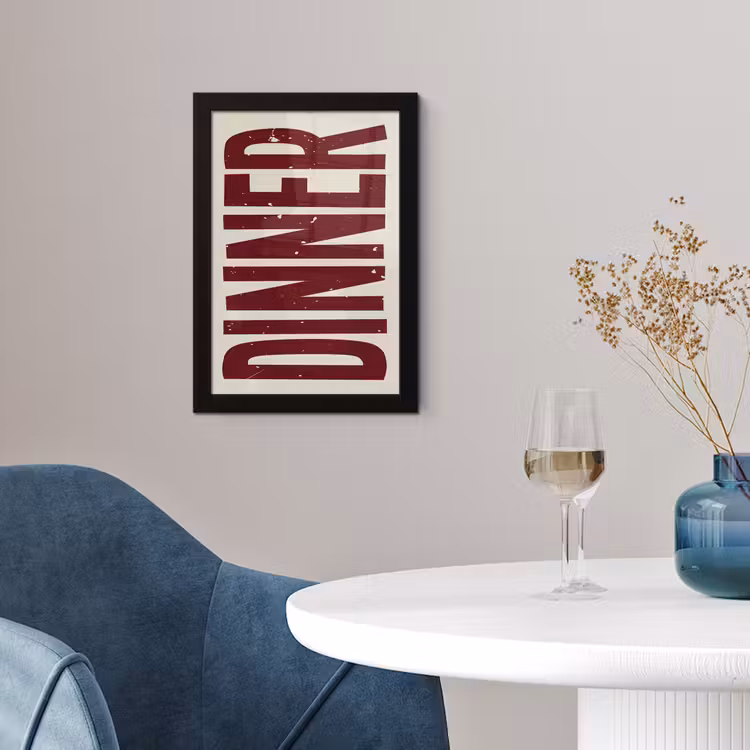 Poster met lijst - Eten - Decoratie - Rood - Vintage — 4