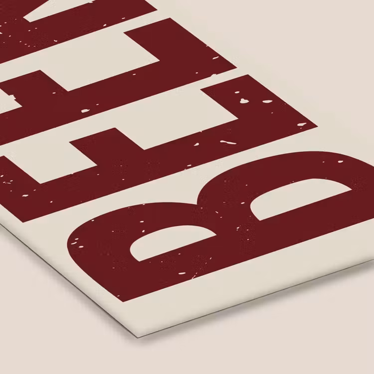 Poster met lijst - Japandi - Beer - Red - Retro — 7