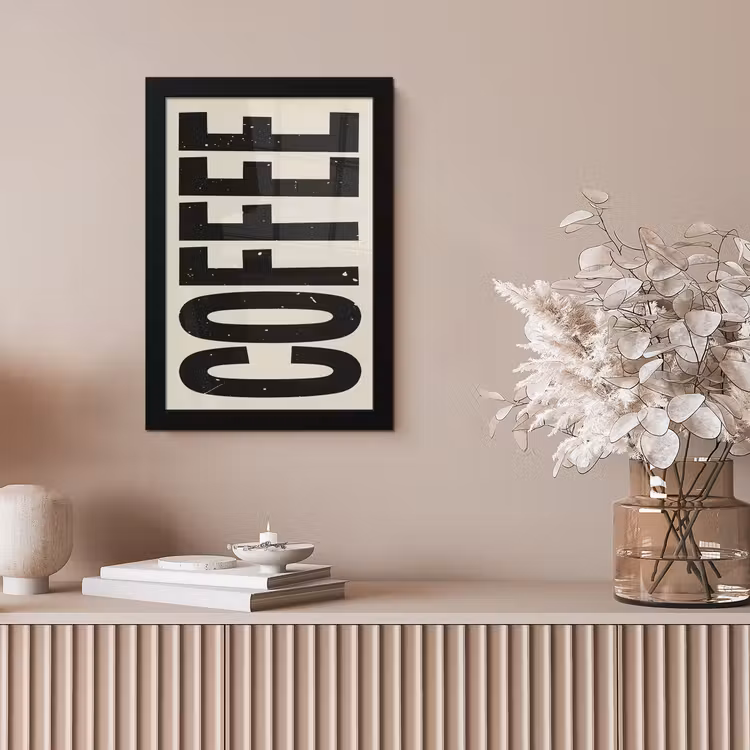 Poster met lijst - Japandi - Koffie - Decoratie - Vintage — 5