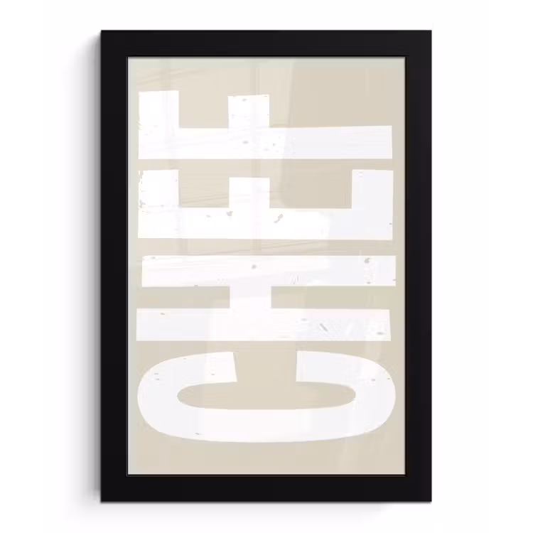 Poster met lijst - Wit - Chef - Decoratie - Japandi — 1