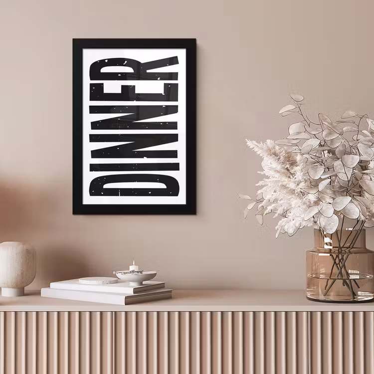 Poster met lijst - Zwart - Decoratie - Vintage - Eten — 5