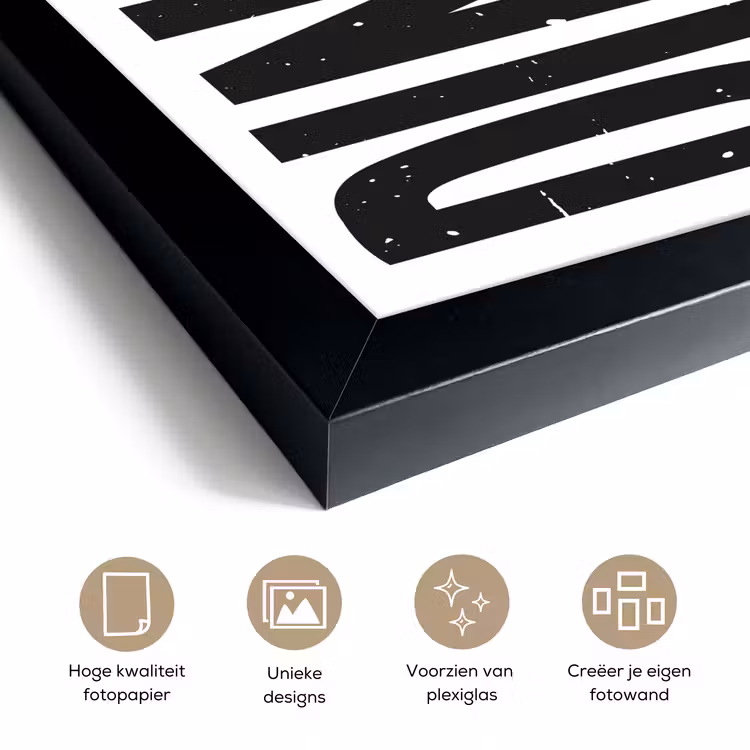 Poster met lijst - Zwart - Decoratie - Vintage - Eten — 6