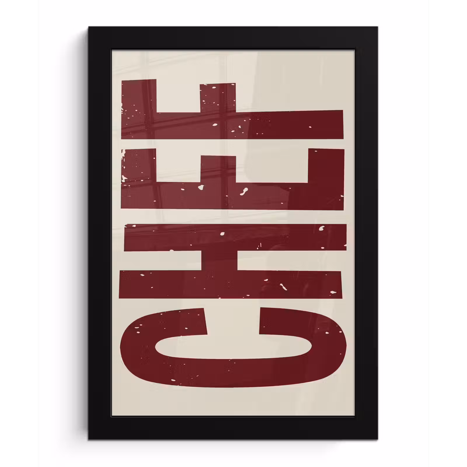 Poster met lijst - Chef - Rood - Japandi - Vintage — 1