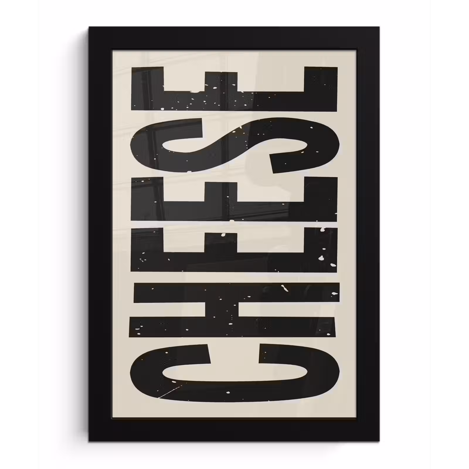 Poster met lijst - Kaas - Decoratie - Beige - Cheese — 1
