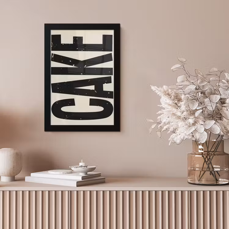 Poster met lijst - Beige - Japandi - Cake - Decoratie — 5