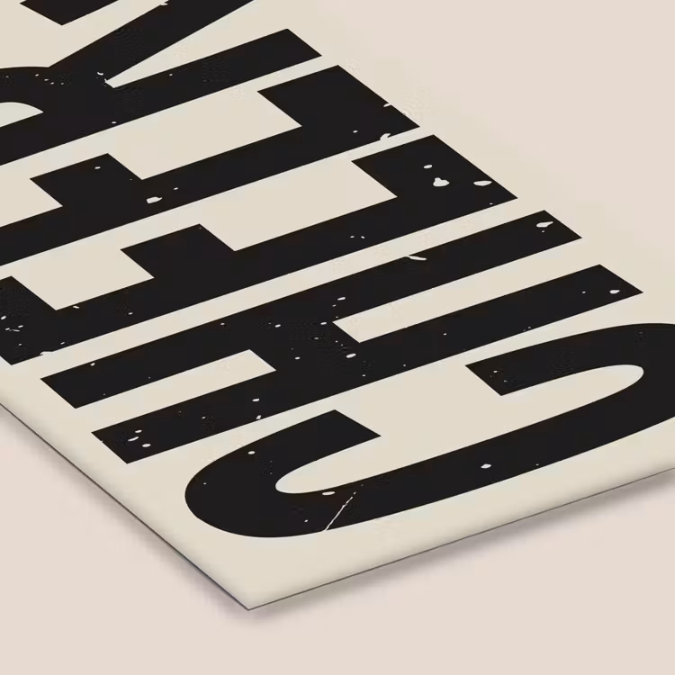 Poster met lijst - Cheers - Japandi - Zwart - Letters — 7