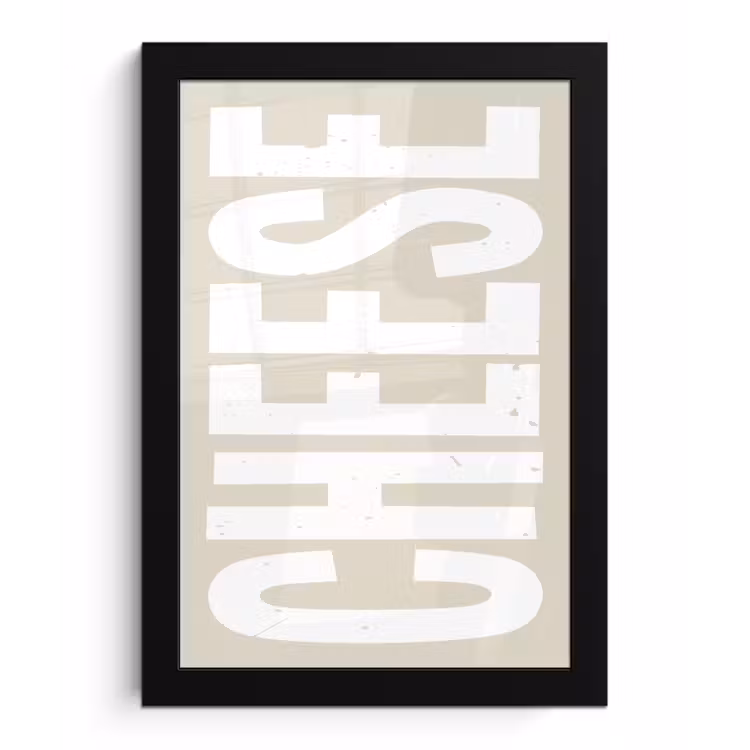 Poster met lijst - Food - Japandi - Cheese - Decoratie — 1