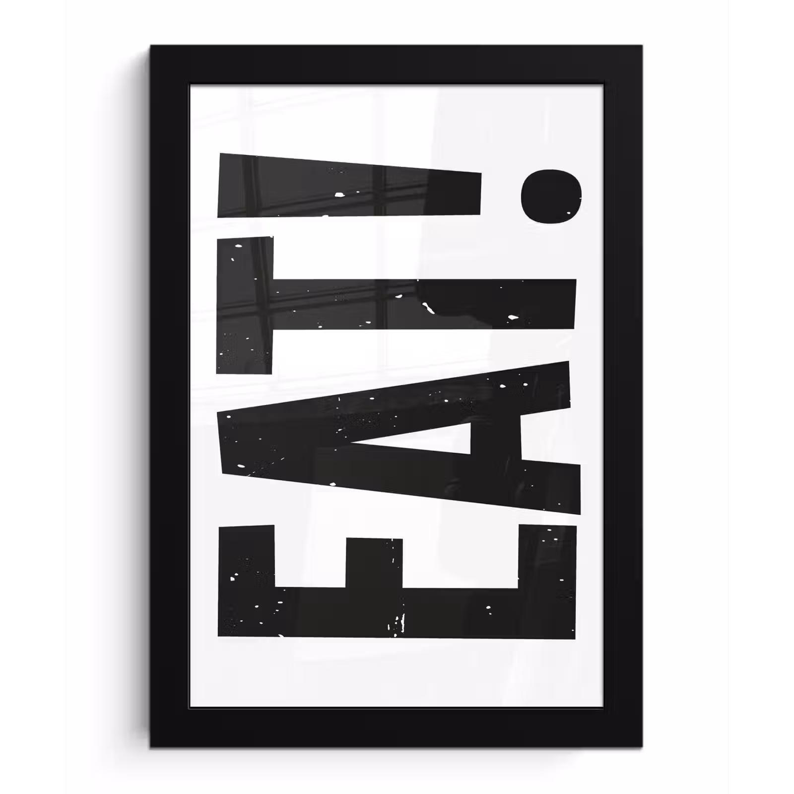 Poster met lijst - Decoratie - Eten - Zwart - Wit — 1