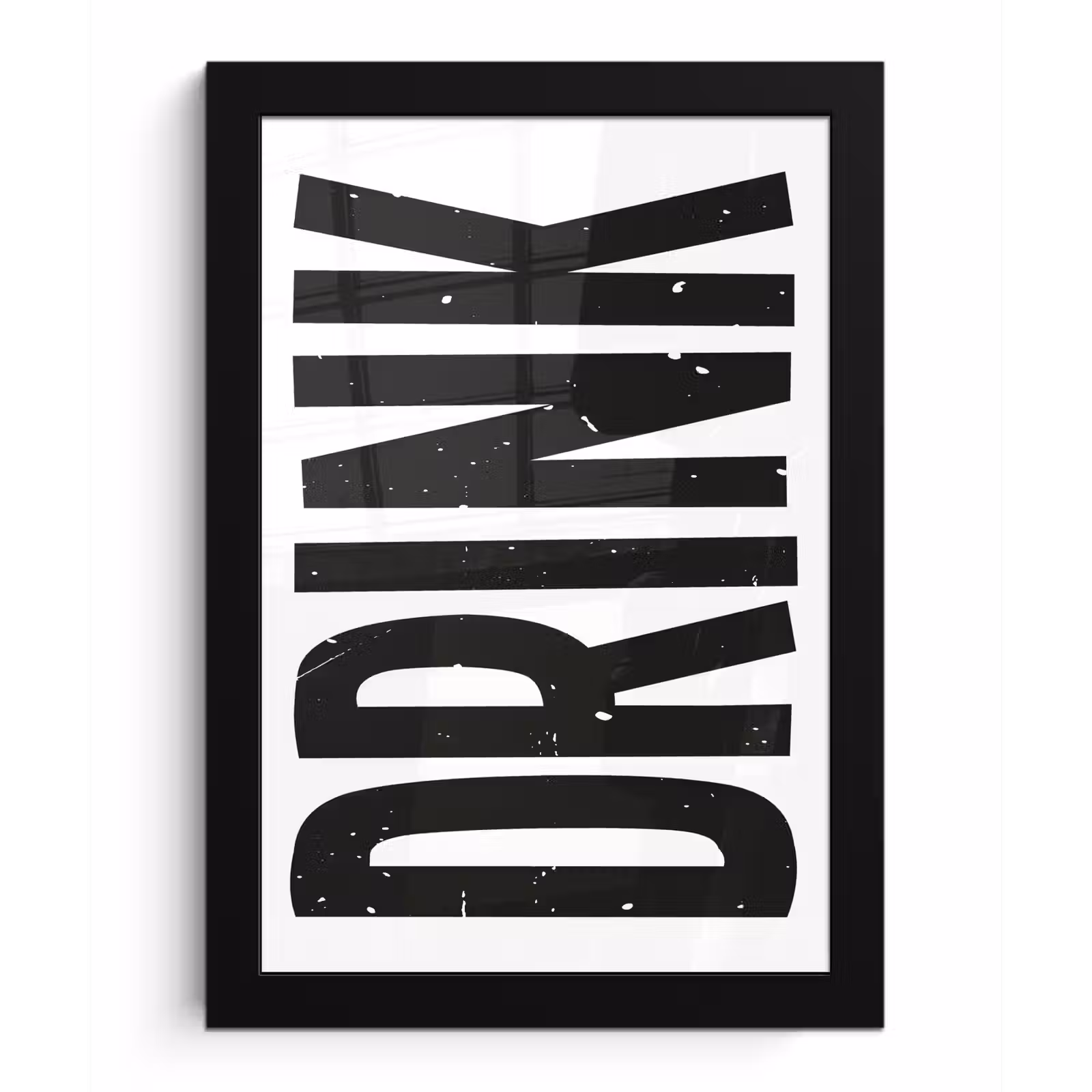 Poster met lijst - Drink - Zwart - Wit - Decoratie — 1