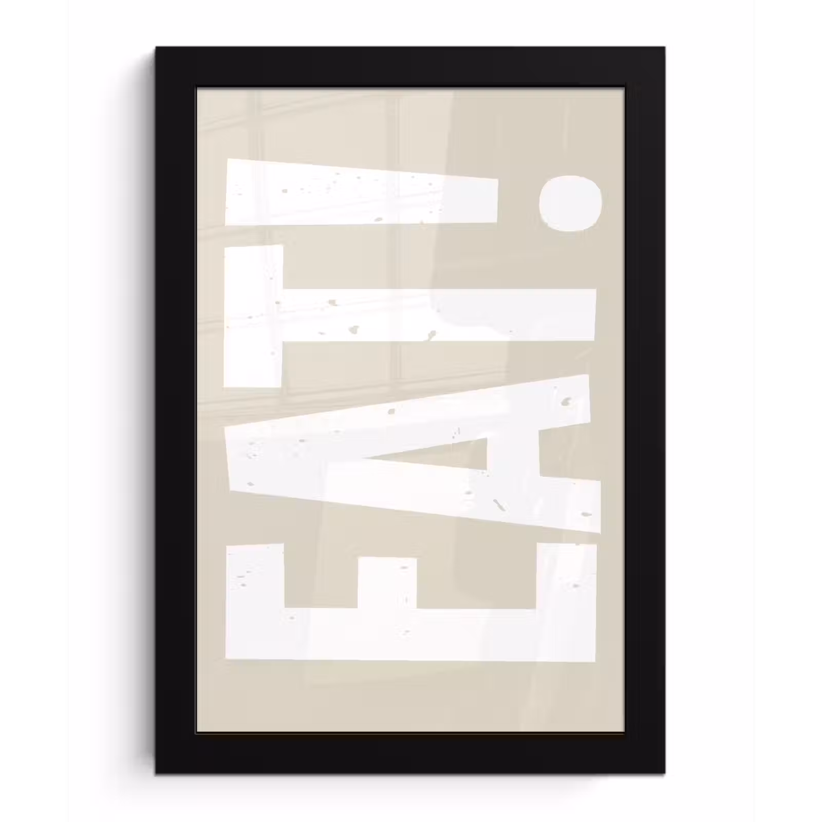 Poster met lijst - Eten - Decoratie - Beige - Wit — 1