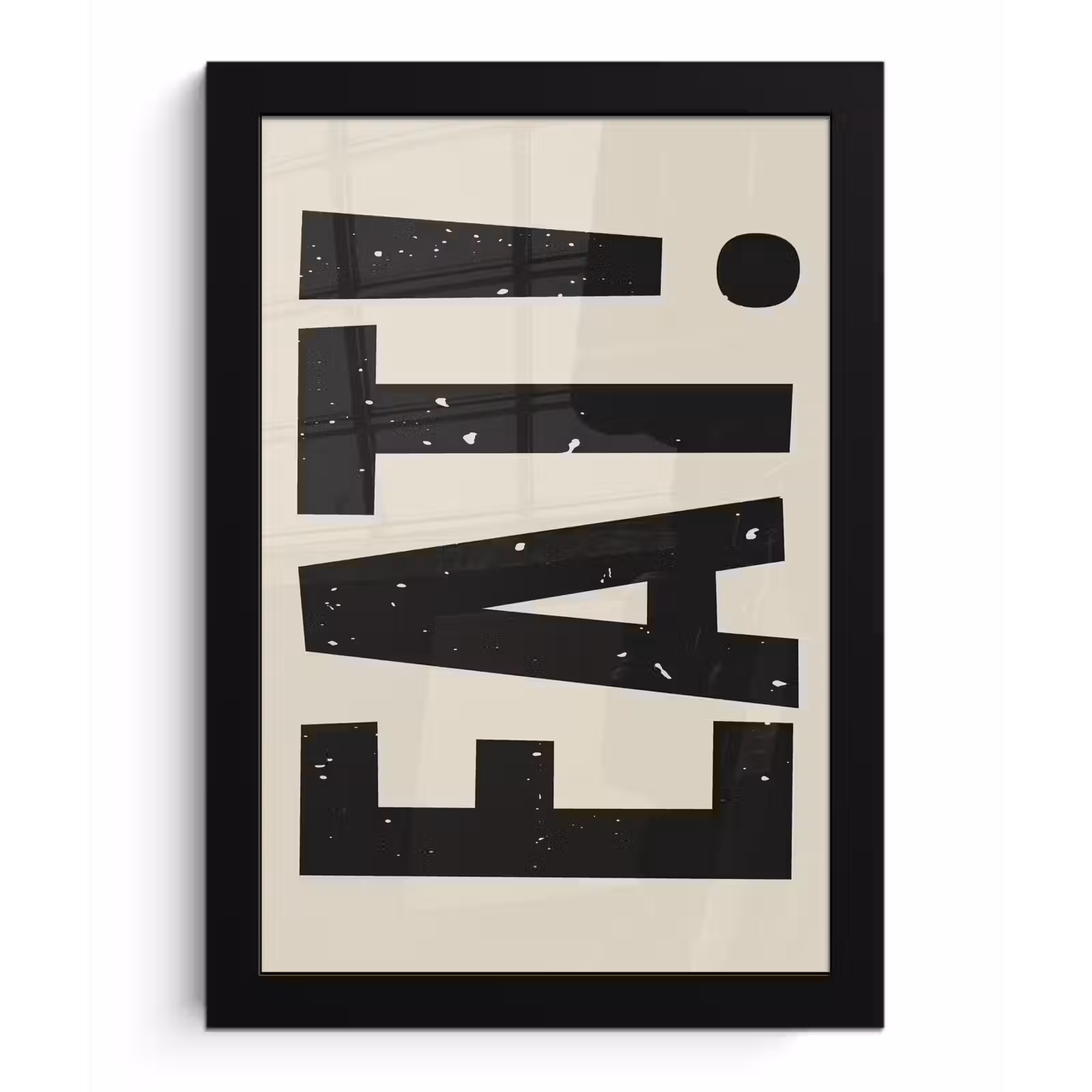 Poster met lijst - Eten - zwart - Japandi - Wit — 1