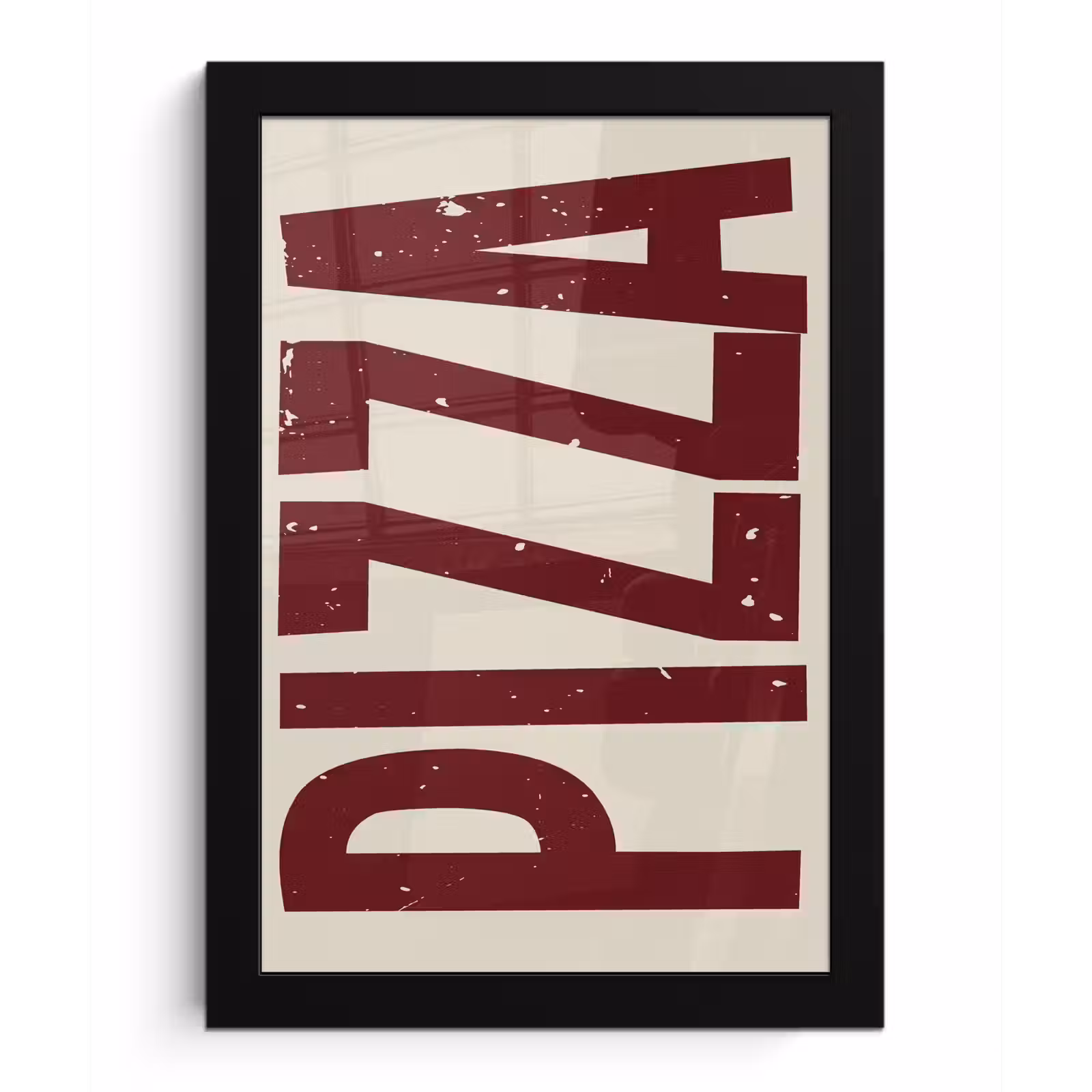 Poster met lijst - Pizza - Vintage - Decoratie - Japandi — 1