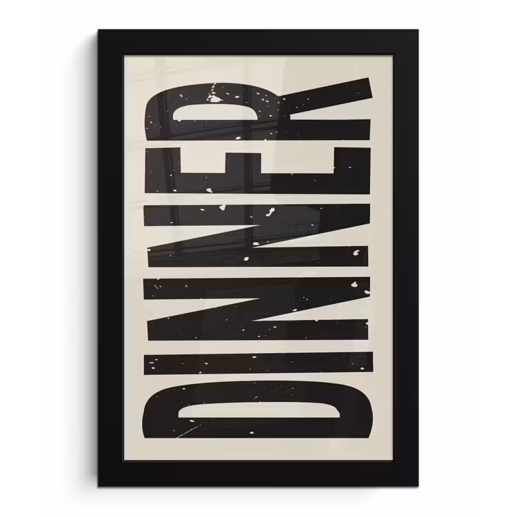 Poster met lijst - Eten - Vintage - Retro - Japandi — 1