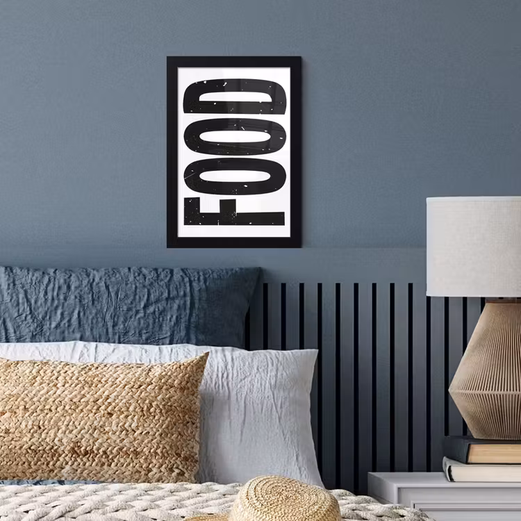 Poster met lijst - Food - Zwart - Wit - Decoratie — 3