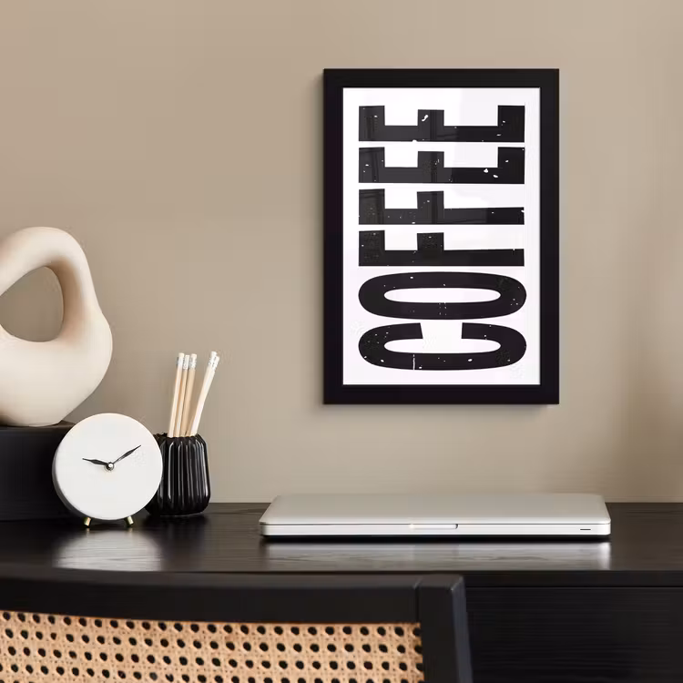 Poster met lijst - Koffie - Decoratie - Japandi - Vintage — 2