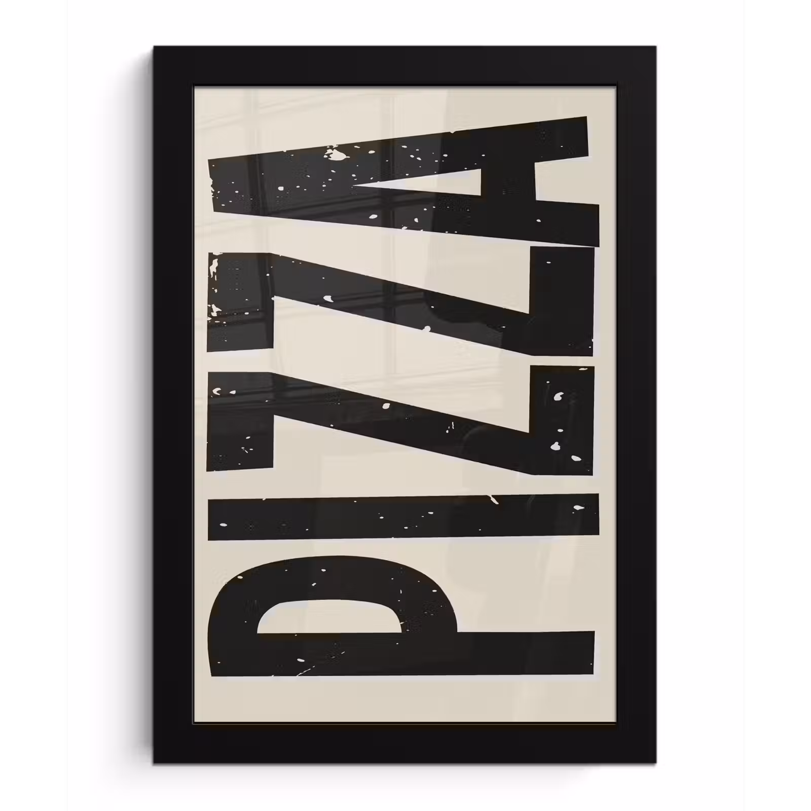 Poster met lijst - Pizza - Decoratie - Japandi - Vintage — 1