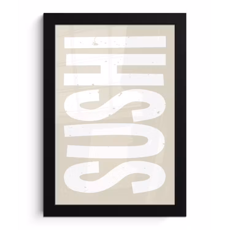 Poster met lijst - Sushi - Eten - Decoratie - Vintage — 1