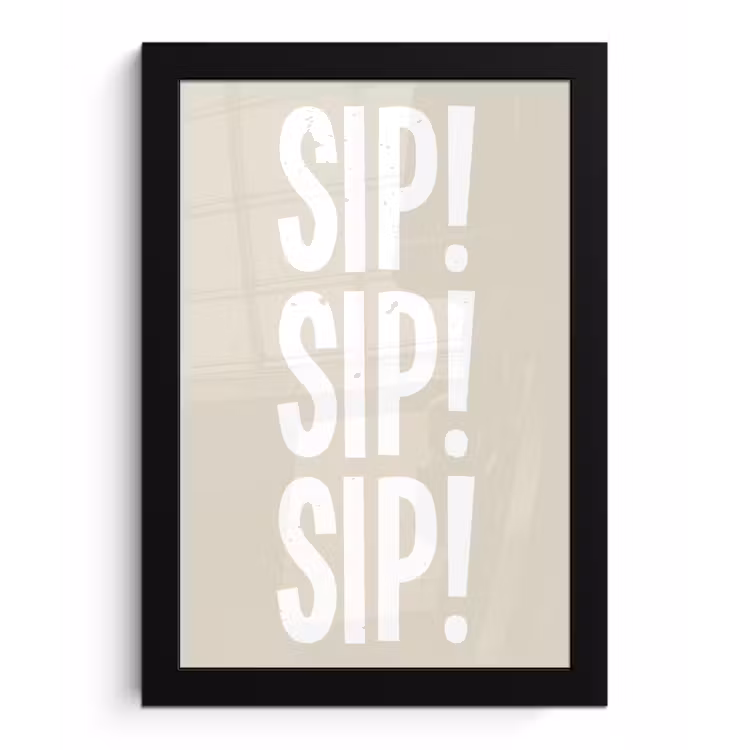 Poster met lijst - Vintage - Decoratie - Japandi - Wit — 1