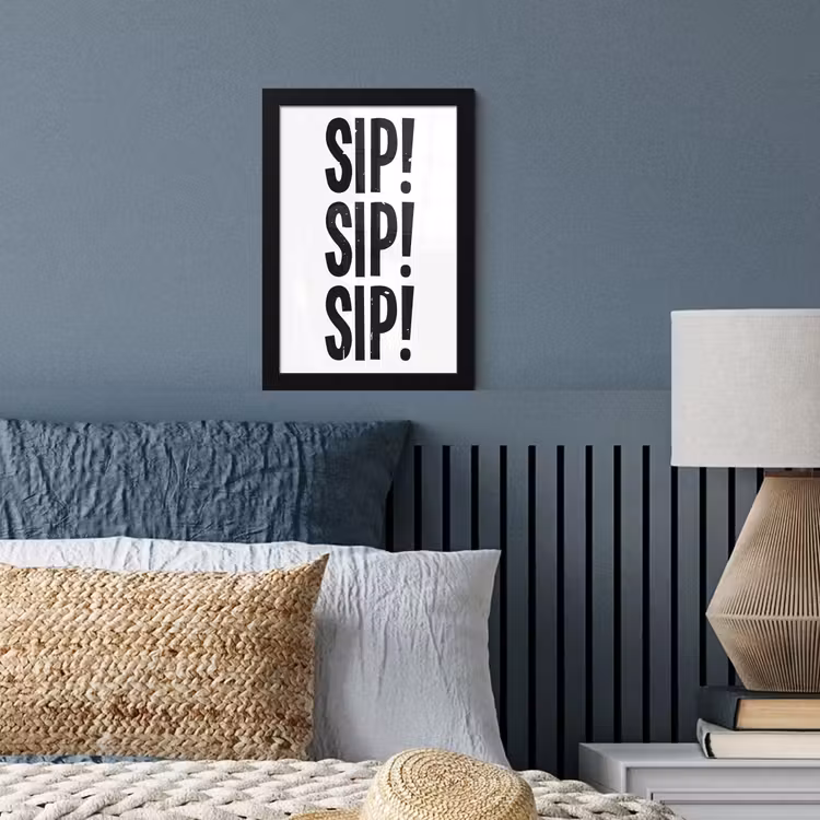 Poster met lijst - Vintage - Japandi - Decoratie - Black — 3