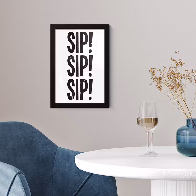 Poster met lijst - Vintage - Japandi - Decoratie - Black — 4