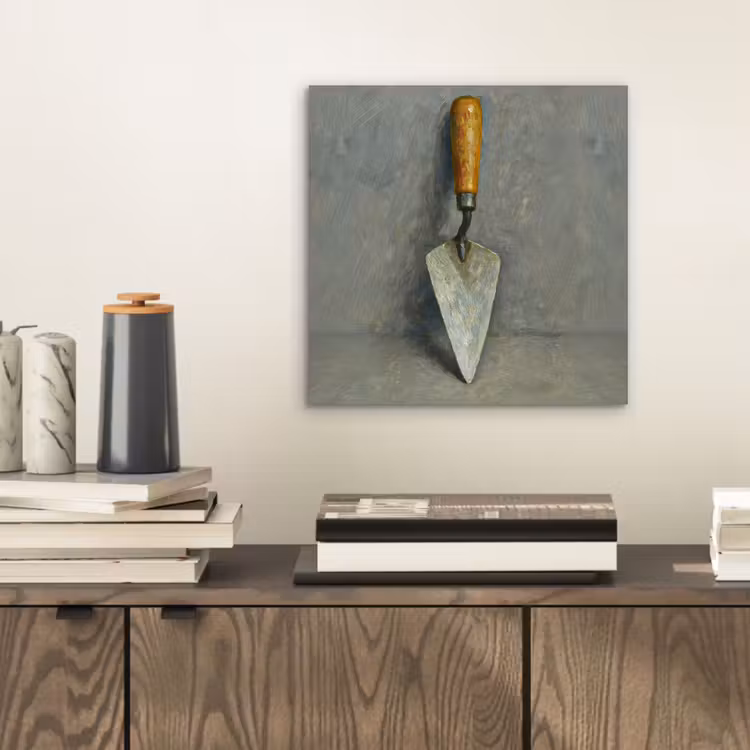 Aluminium schilderij - Troffel - Verf - Gereedschap — 2