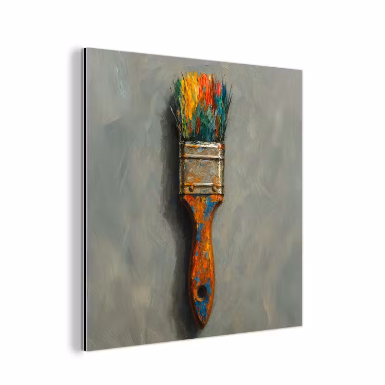 Aluminium schilderij - Verf - Kwast - Schilderij — 1