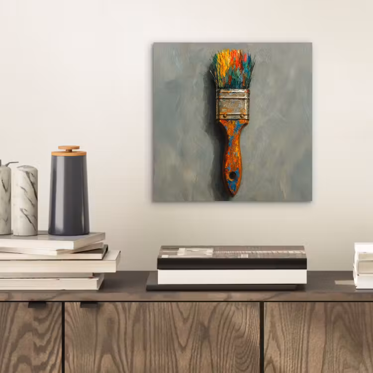 Aluminium schilderij - Verf - Kwast - Schilderij — 2