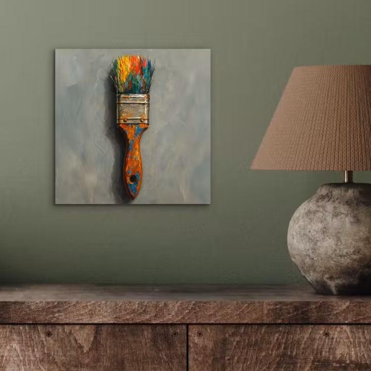 Aluminium schilderij - Verf - Kwast - Schilderij — 3