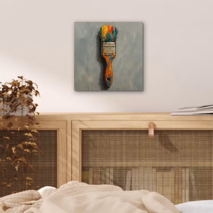 Aluminium schilderij - Verf - Kwast - Schilderij — 4