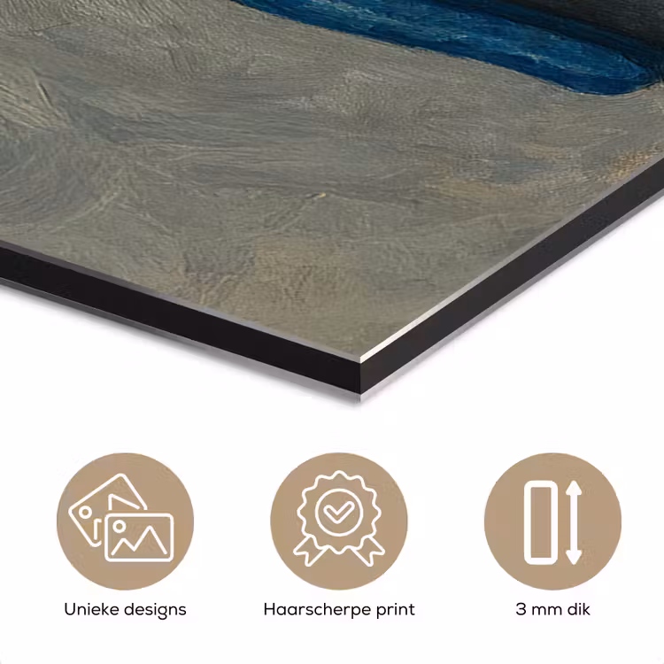 Aluminium schilderij - Tang - Schilderij - Textuur - Verf — 7