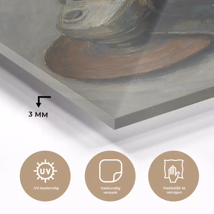 Glas schilderij - Haakse slijper - Schilderij - Gereedschap — 3