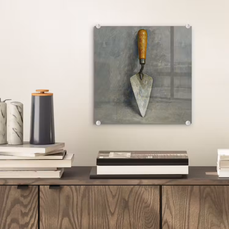 Glas schilderij - Troffel - Verf - Gereedschap — 2
