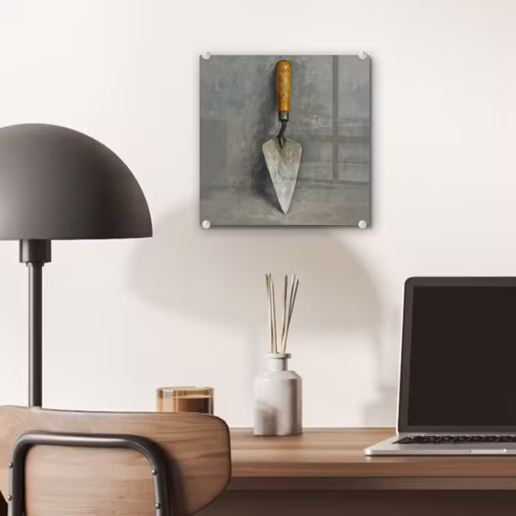 Glas schilderij - Troffel - Verf - Gereedschap — 7