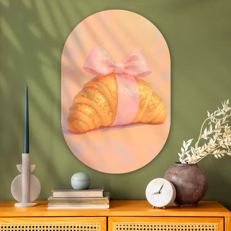 Wandoval Glas – Croissant - Strik - Roze — 2