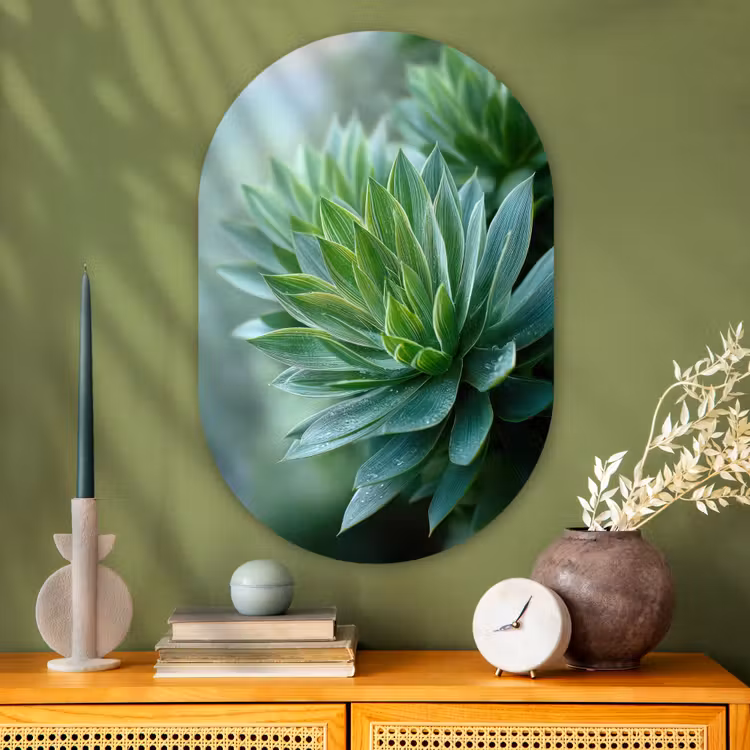 Wandoval Glas – Blad - Plant - Groen - Textuur — 2