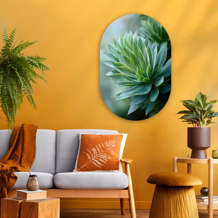 Wandoval Glas – Blad - Plant - Groen - Textuur — 3
