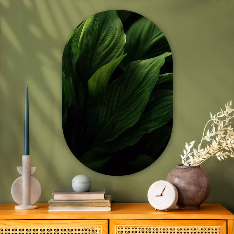 Wandoval Glas – Bladeren - Schaduw - Groen - Textuur — 2