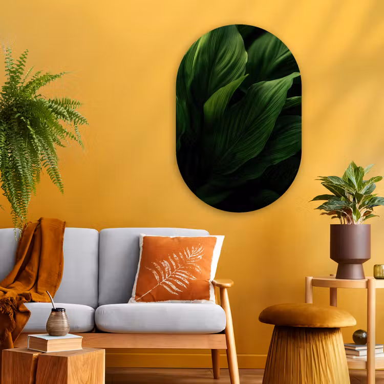 Wandoval Glas – Bladeren - Schaduw - Groen - Textuur — 3
