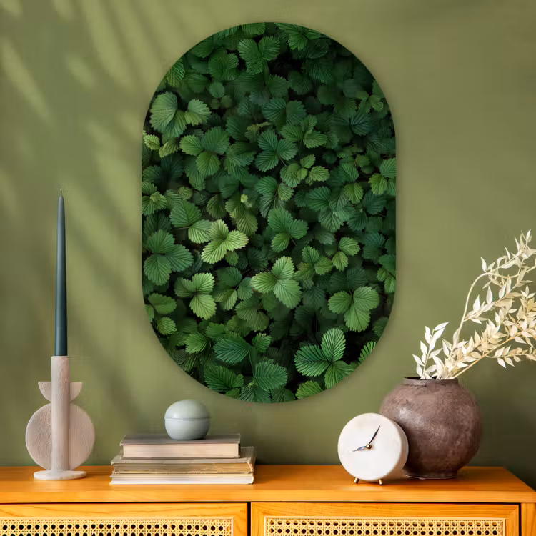 Wandoval Glas – Groen - Bladeren - Kartel - Zonlicht — 2