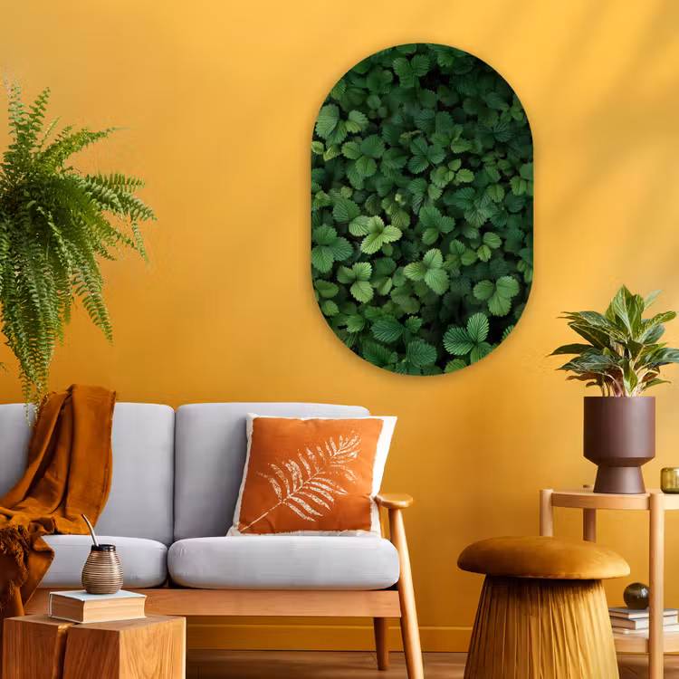 Wandoval Glas – Groen - Bladeren - Kartel - Zonlicht — 3