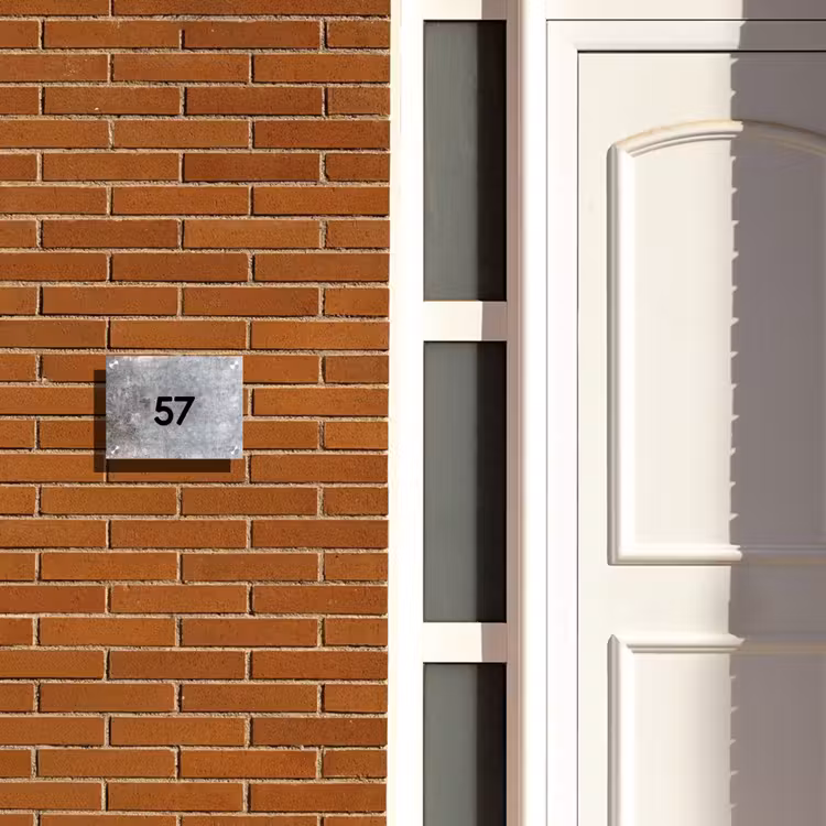 Naambordje voordeur - Rechthoek - Beton - Traditioneel — 3