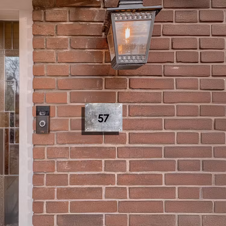 Naambordje voordeur - Rechthoek - Beton - Traditioneel — 5