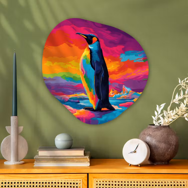 Organische vorm - schilderij - Aluminium - Ijsschots - Pinguïn - Abstract - Lucht — 2