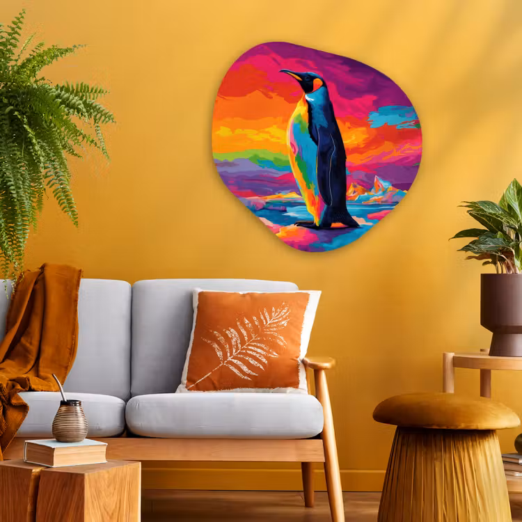 Organische vorm - schilderij - Aluminium - Ijsschots - Pinguïn - Abstract - Lucht — 3