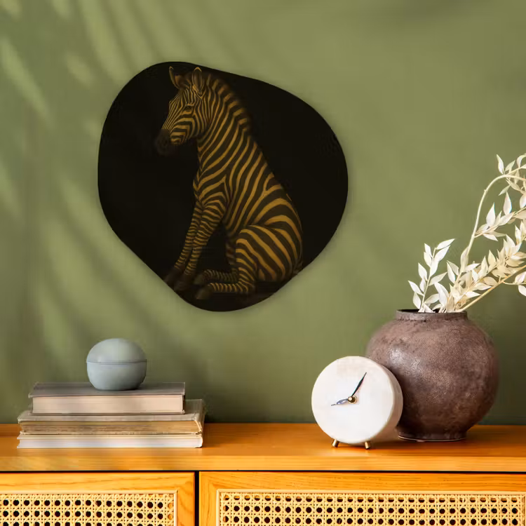 Organisch schilderij – Zebra - Strepen - Goud — 2