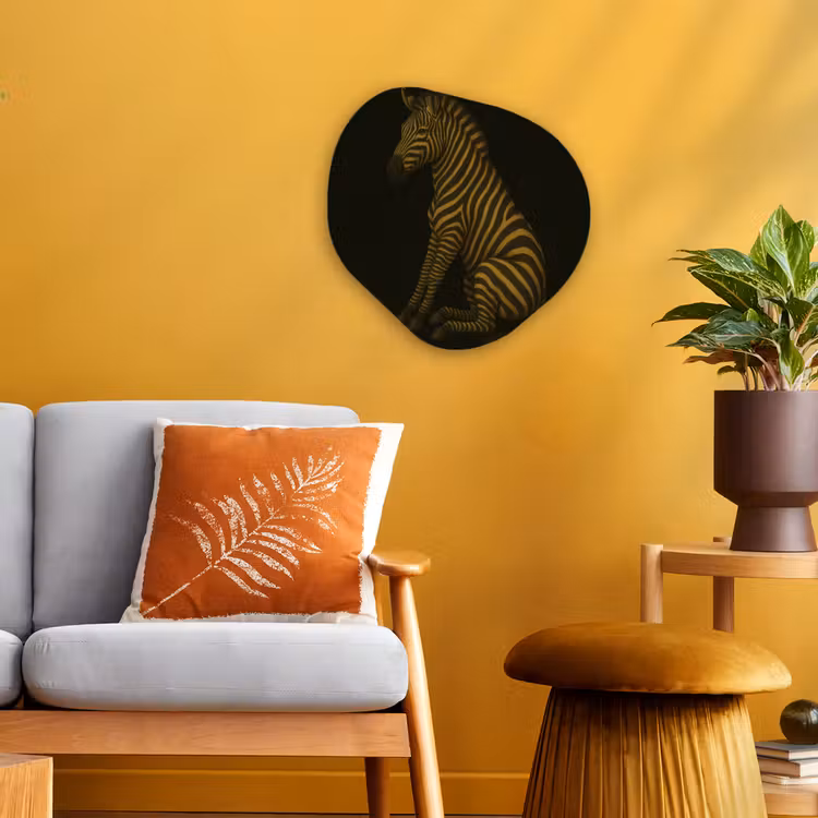 Organisch schilderij – Zebra - Strepen - Goud — 3