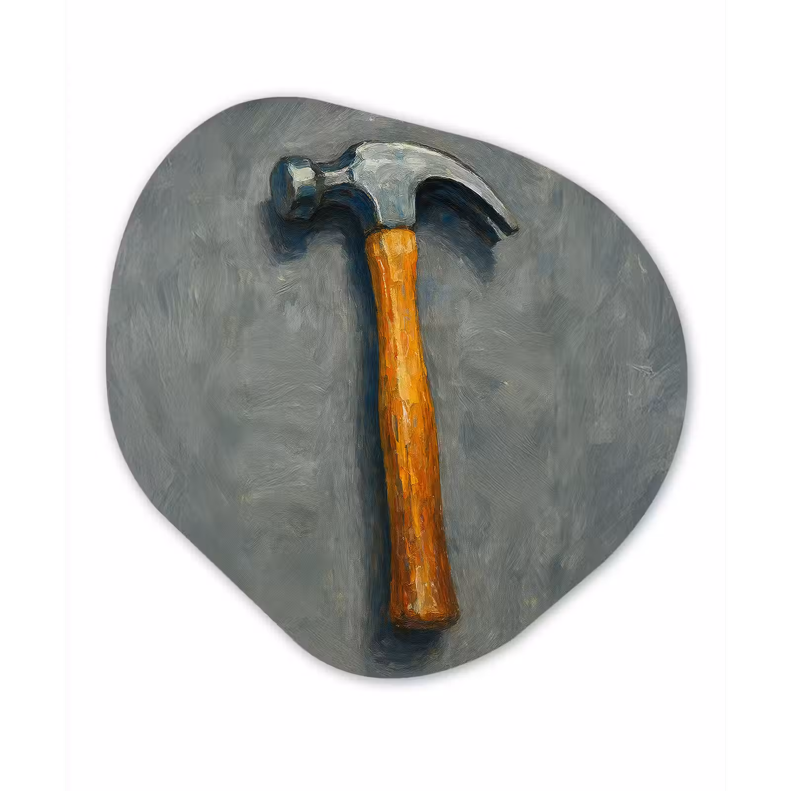 Organische vorm - Aluminium - Hamer - Schilderij - Gereedschap — 1